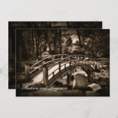 Rustikale Bridge Country Hochzeitseinladungen Einladung (Vorne/Hinten)