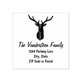 Rustikale Briefmarke für Hirschlieder Gummistempel