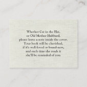 Rustikale bringen ein Babyduschenbett Begleitkarte (Rückseite)