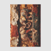 Rustikale Bronze & Gold Elefanten EK1L Decoupage Seidenpapier (Vorderseite)