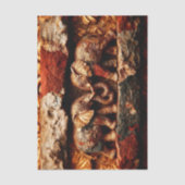 Rustikale Bronze & Gold-Elefanten EK1R-Decoupage Seidenpapier (Vorderseite)