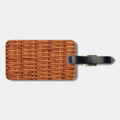 Rustikale Brownweidenpicknick-Korb-Land-Art Gepäckanhänger (Rückseite horizontal)