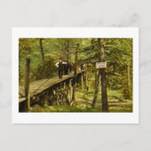 Rustikale Brücke Eastman Springs Benton Hafen Mi Postkarte (Vorderseite)