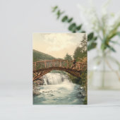 Rustikale Brücke in Glenariff. Co. Antrim, Irland Postkarte (Stehend Vorderseite)