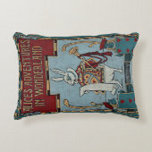 Rustikale Buchdecke Kissen Alice im Wunderland (Vorderseite)