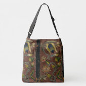 Rustikale Buchdecktaschen bestickt mit Samt Tragetaschen Mit Langen Trägern (Rückseite)