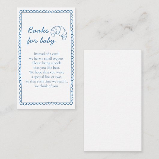 Rustikale Bücher für Baby-Bun im Oven-Kinderdusche Begleitkarte (Vorne/Hinten)