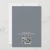 Rustikale Budget-Hochzeit am Bergsee mit QR-Code Einladung (Rückseite)