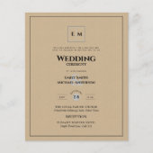 Rustikale Budgetheirat Flyer (Vorne)