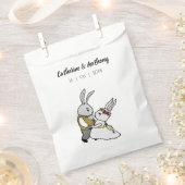 Rustikale Bunnies in Liebe Forest Gastgeschenk Hoc Geschenktütchen (Ausgeschnitten)