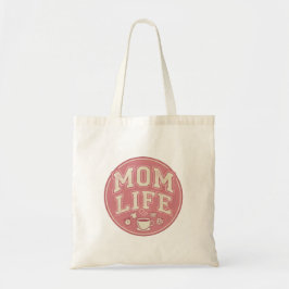 Rustikale Burgunder-Mom-Life-Tasche Tragetasche