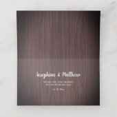 Rustikale Burgunder-Wasserfarbenhochzeit Platzkarte (Innenseite Aufgefaltet)