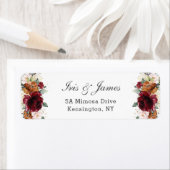 Rustikale Burgundy Orange Ivory White Floral Weddi (Insitu)