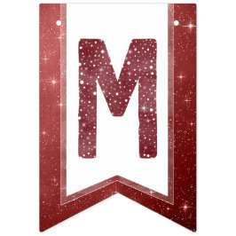 Rustikale Burgundy Watercolor Typografie glaubt Wimpelkette