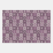 Rustikale Burlap-Blume Mischpapierblätter Geschenkpapier Set (Vorderseite 3)