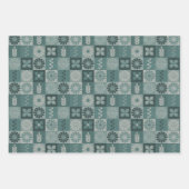 Rustikale Burlap-Blume Mischpapierblätter Geschenkpapier Set (Vorderseite 2)