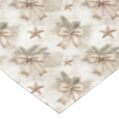 Rustikale Burlap Bow und Stars mit Pine Needles Tischdecke (Schrägansicht)