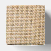 Rustikale Burlap-Gastgeschenk Hochzeit-Geschenkbox Geschenkschachtel (Oben)