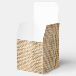 Rustikale Burlap-Gastgeschenk Hochzeit-Geschenkbox Geschenkschachtel