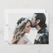 Rustikale Burlap-Herzen Hochzeit speichern das Dat Save The Date (Rückseite)