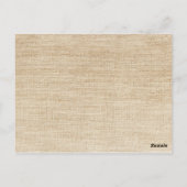 Rustikale Burlap Lace Corner Ribbon Tischnummer (Rückseite)