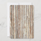 Rustikale Burlap lila Hydrangea Hochzeit lädt ph1 Einladung (Rückseite)