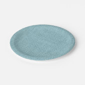 Rustikale Burlap-Party-Teller in beliebiger Farbe Pappteller (Schrägansicht)