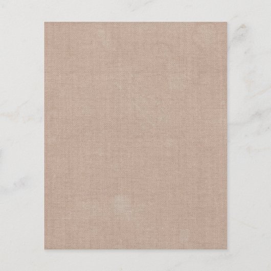 Rustikale Burlap-String-Lichter Hochzeit speichern (Rückseite)