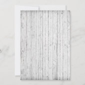 Rustikale Burlap String Lights Elegantes Foto Hoch Einladung (Rückseite)