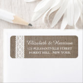 Rustikale Burlap- und Vintage White Lace Hochzeit (Insitu)