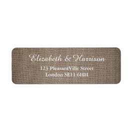 Rustikale Burlap Wedding
