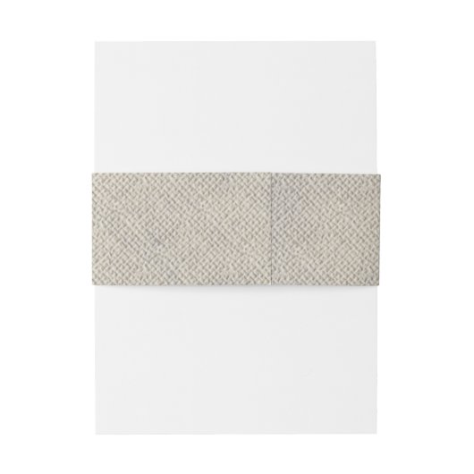 Rustikale Burlap Wedding Einladungsbanderole (Rückseitenbeispiel)