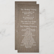 Rustikale Burlap Wedding