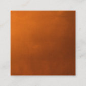 Rustikale Burnt Orange Herbst Hochzeit QR Code UAW Begleitkarte (Rückseite)