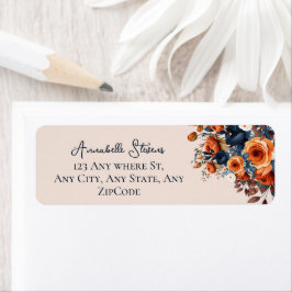 Rustikale Burnt Orange- und Blue Floral Wedding
