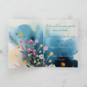 Rustikale Butterfly-Mutterfarben-Tageskarte Karte (Innenseite)