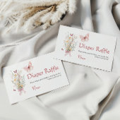 Rustikale Butterfly Wildblume Babydusche Windeln Begleitkarte