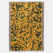 Rustikale Camouflage Camouflage Muster Decke (Vorderseite Vertikal)