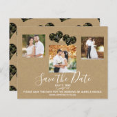 Rustikale Camouflage Herz Foto Hochzeit speichern (Vorne/Hinten)