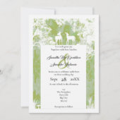 Rustikale Camouflage Imitat Papier geschnitten Hoc Einladung (Vorderseite)