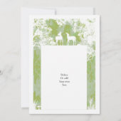 Rustikale Camouflage Imitat Papier geschnitten Hoc Einladung (Rückseite)