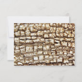 Rustikale Camouflage Rosa Bow Wedding RSVP Karte (Rückseite)