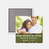 Rustikale Camouflage Save the Date Hochzeitsmagnet Magnet (Vorderseite/Rückseite)