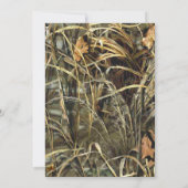 Rustikale Camouflage und Einladung zur Hochzeit vo (Rückseite)