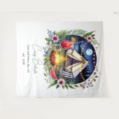 Rustikale Campbrücke Bachelorette Wochenende Wandteppich (Vorderseite (Horizontal))