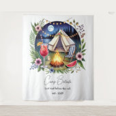 Rustikale Campbrücke Bachelorette Wochenende Wandteppich (Vorderseite)