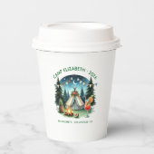 Rustikale Campbrücke Personalisiert Pappbecher (Vorderseite)