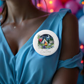 Rustikale Campbrücke Personalisierter Junggeselinn Button