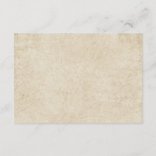 Rustikale Camping-Hochzeit Begleitkarte (Rückseite)