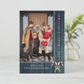 Rustikale Candy Canes Weihnachten | Aquamarine Fot (Stehend Vorderseite)